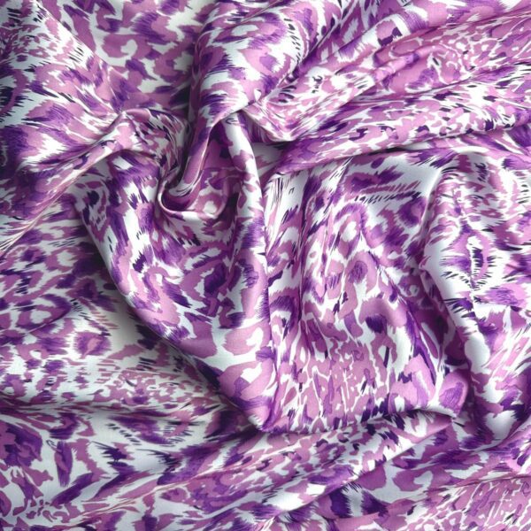tercot satinat mov imprimeu abstract