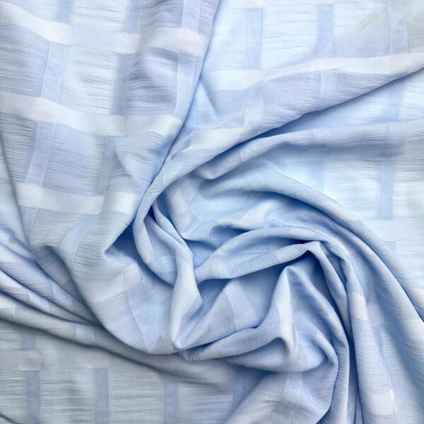 voal bleu texturat