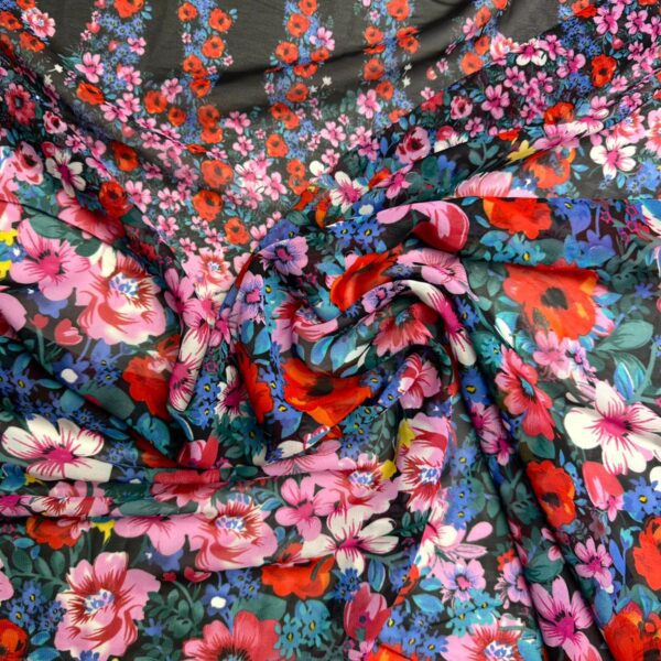 voal floral multicolor vibrant