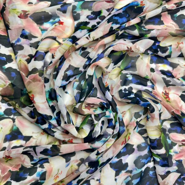 voal floral animal print
