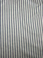 Poplin bumbac dungi alb-albastru - imagine 2