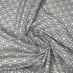bumbac imprimeu geometric alb negru material ideal pentru camasi rochii si articole casual