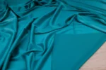 Tafta elastică premium turcoaz vibrant - imagine 3