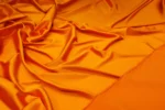 Tafta elastică premium portocaliu vibrant - imagine 3