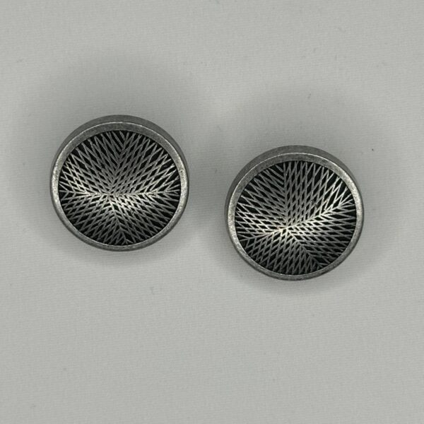nasture decorativ argintiu antichizat 28 mm