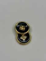 nasture decorativ negru auriu 28 mm