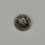 nasture decorativ metalic dragon argintiu 22 mm