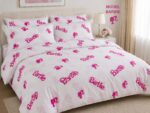 Material pentru lenjerii de pat model Barbie bumbac ranforce - imagine 3