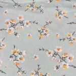 material pentru lenjerii de pat model flori de măr