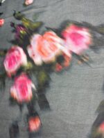 Voal Gri cu Imprimeu Floral - imagine 4